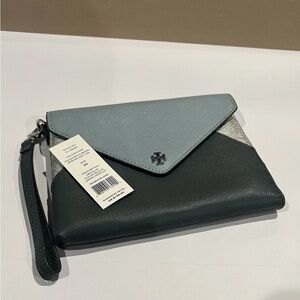 Tory Burch Two-Tone Envelope Wristlet Clutch